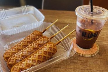 waffle dogs at cafe de Luna in Odessa texas