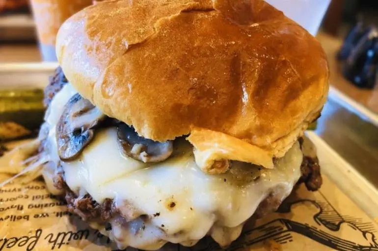 cheeseburger at the melt in Danville, California