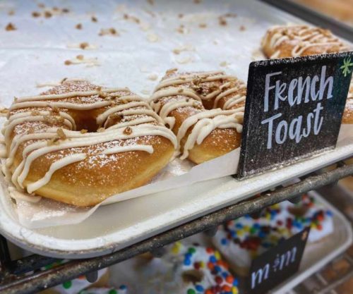 french toast donut at the heavenly donut in Birmingham al