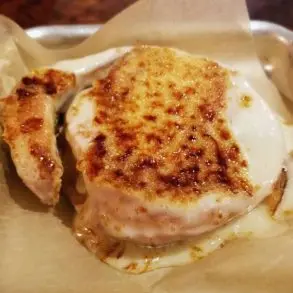 cinnamon roll at district donuts sliders brews in New orleans louisiana