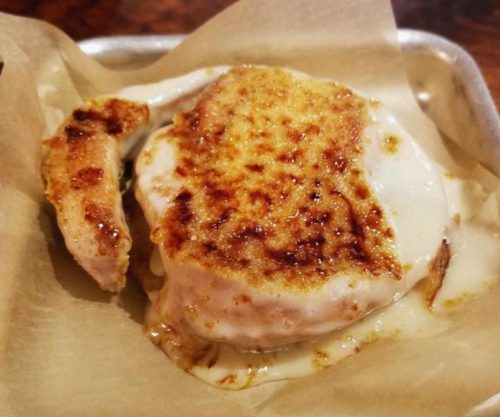 cinnamon roll at district donuts sliders brews in New orleans louisiana