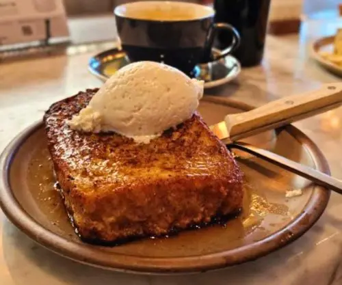 french toast at hustle & dough in Memphis TN