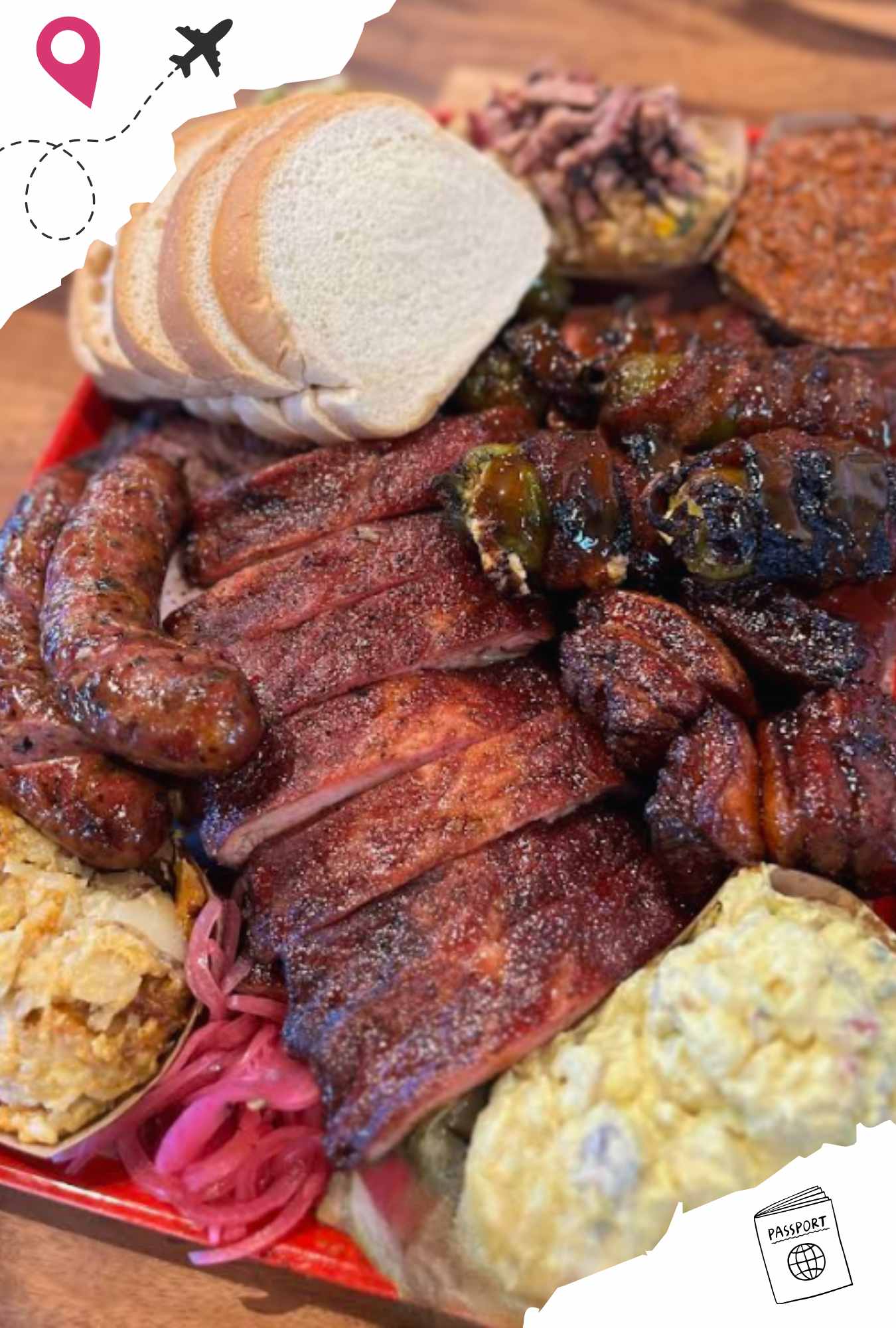 bbq platter at back home bbq in little rock arkansas