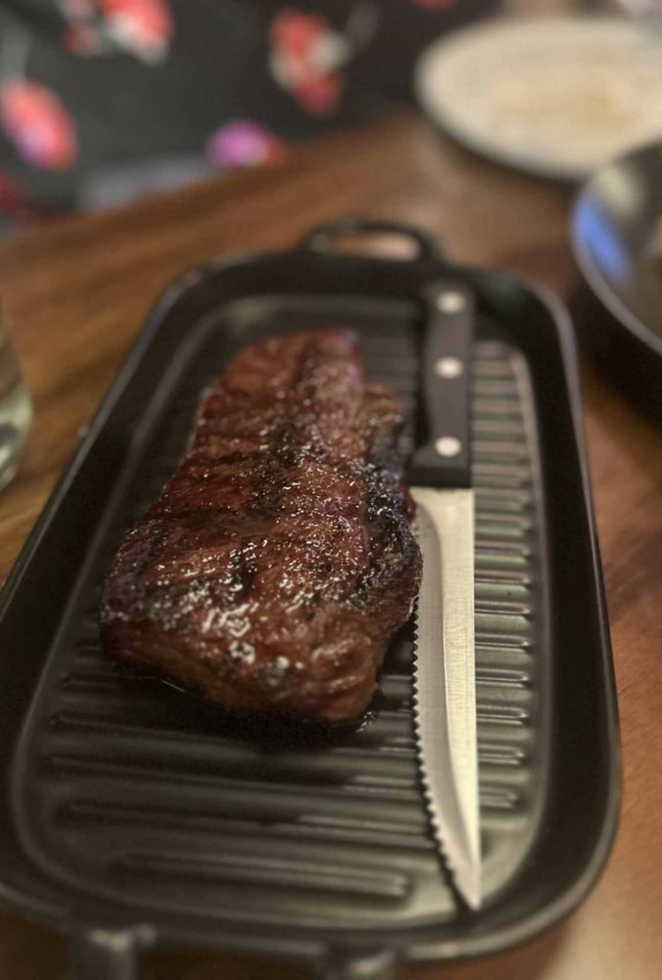 picahna steak at rustic 21 bistro in Jacksonville, florida