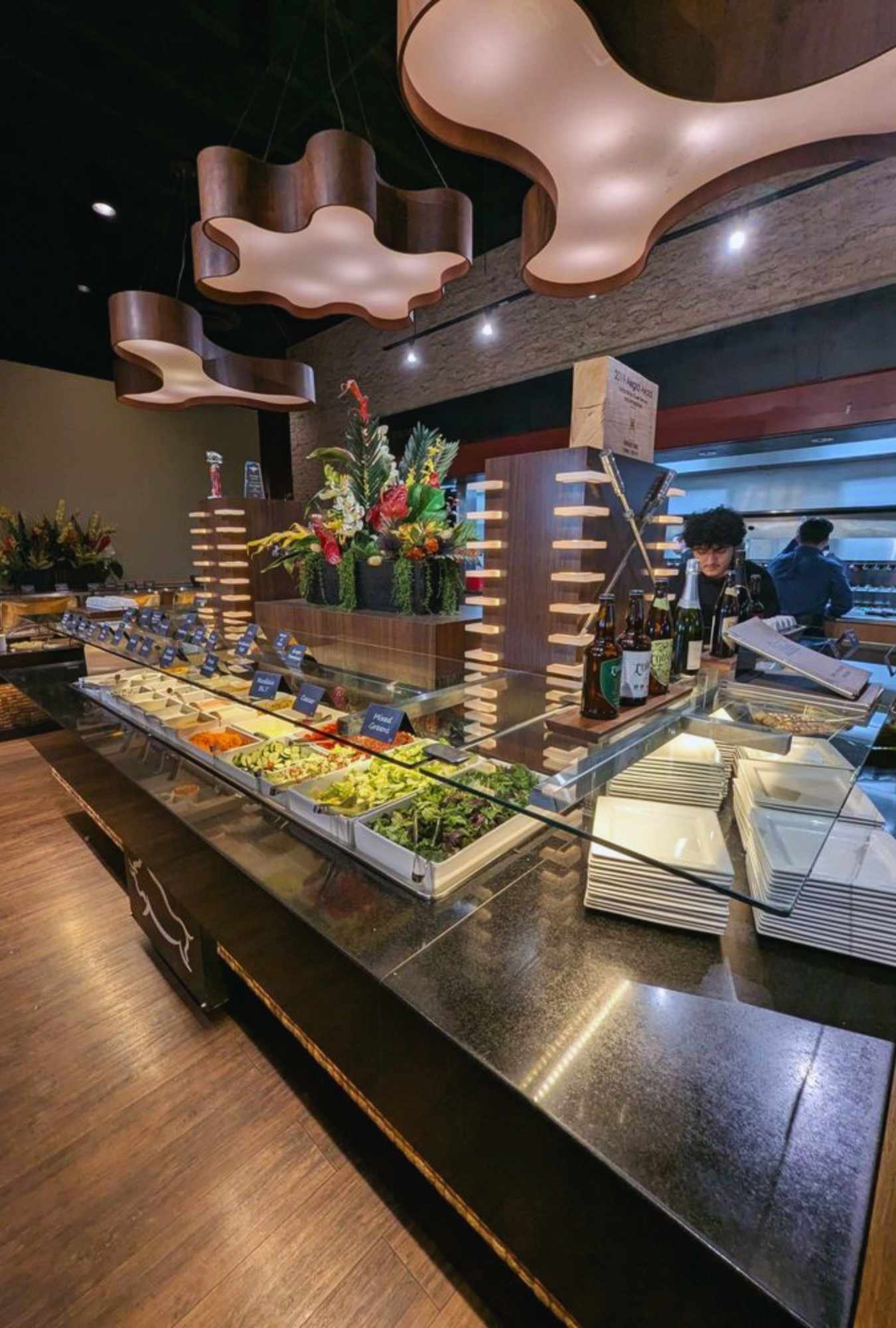 interior and salad bar at Rodizio Grill in Mesa arizona