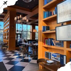 inside the library in st. Petersburg, Florida