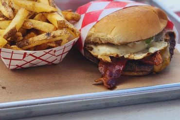 royal burger at TMG Burger Grill in Katy Texas