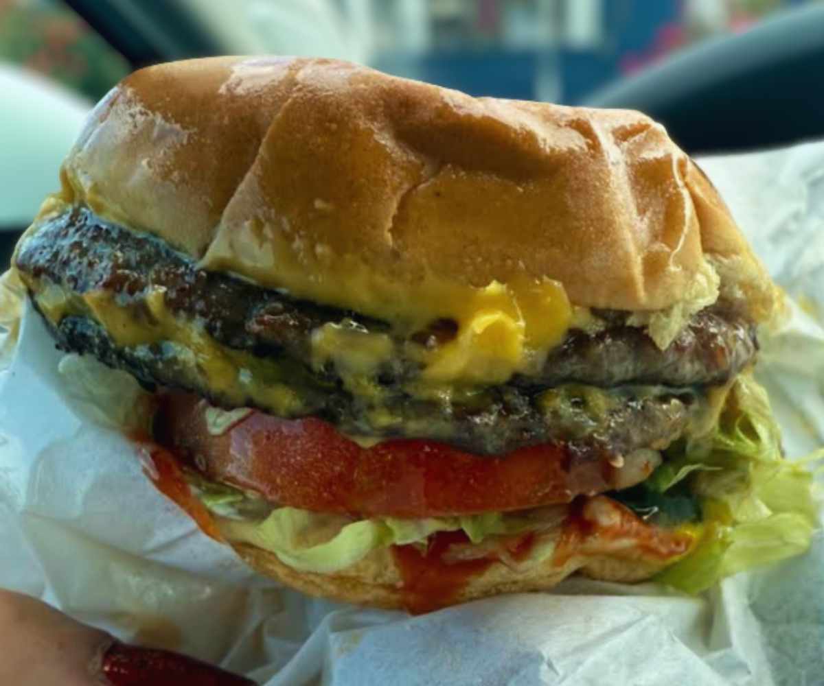 burger at Zesto in Evansville indiana