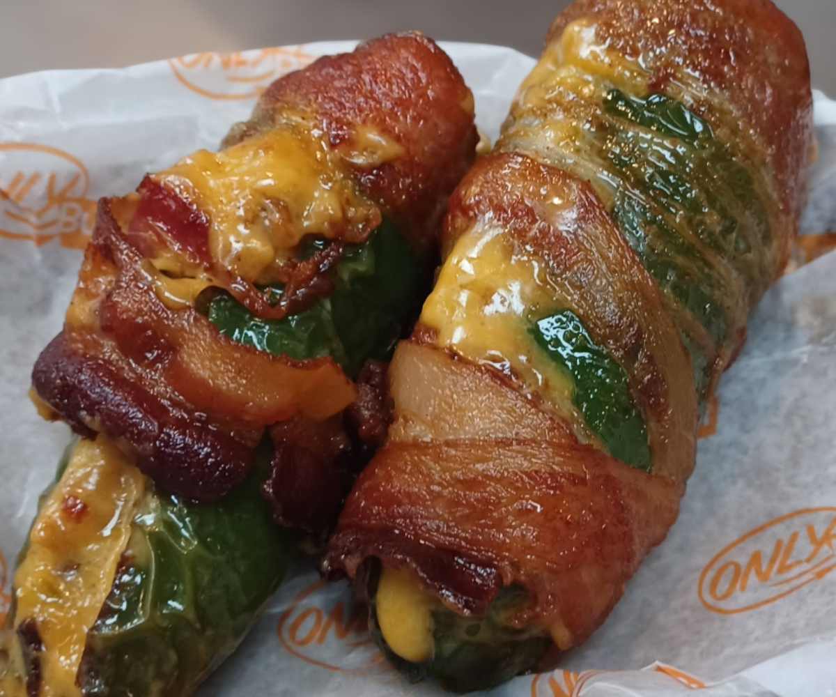 jalapeno poppers with bacon at only burger in Durham north carolina
