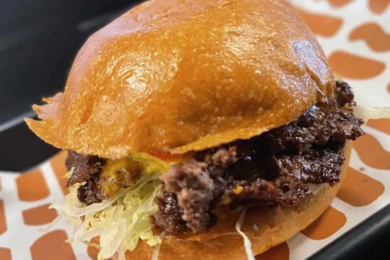 textbook burger at laGana in Raleigh NC