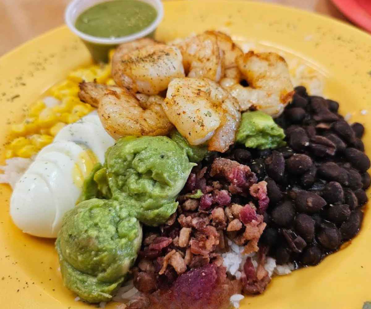 shrimp plate at aleida's restaurant in cedar park texas