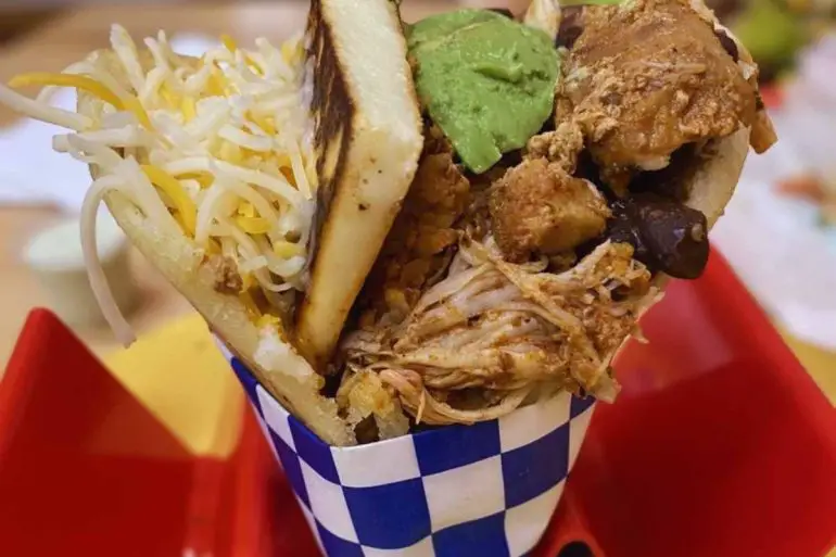 arepa at aleida's restaurant in cedar park texas