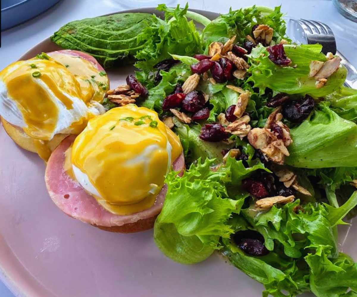eggs Benedict at box St. all day in San Antonio texas