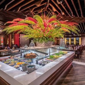 salad bar at Texas de Brazil in Las Vegas nevada