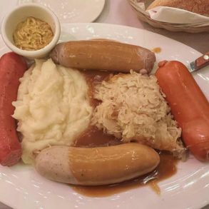 sausage platter at rolf's in New york city NY