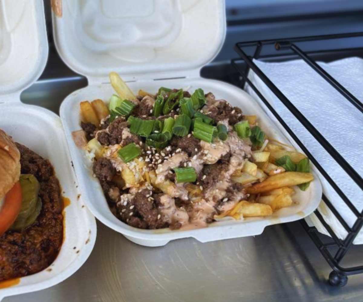 Bulgogi fries at one twenty three burger in jurupa valley ca