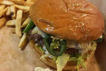 burger at do shaggy's in st. Charles, MO