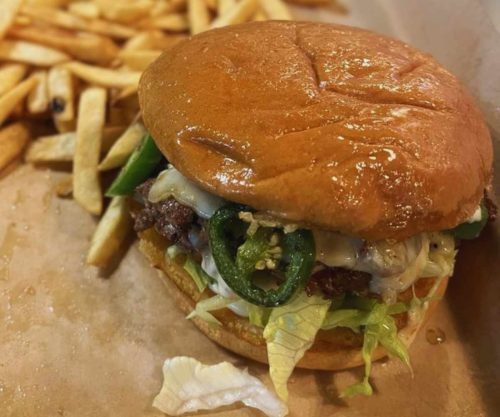 burger at do shaggy's in st. Charles, MO