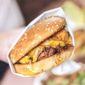 breakfast burger at G&D Burgers in La Puente, CA