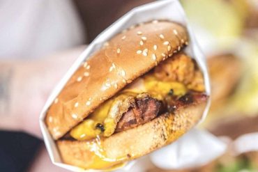 breakfast burger at G&D Burgers in La Puente, CA