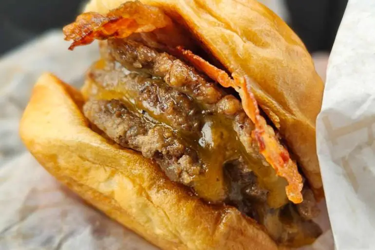 Slider at comet's downtown sliders and fries in Muncie, IN