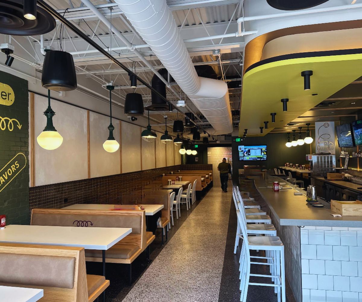 inside c Burger in Boulder colorado