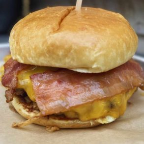 bbq bacon meltburger at the melt in Folsom CA