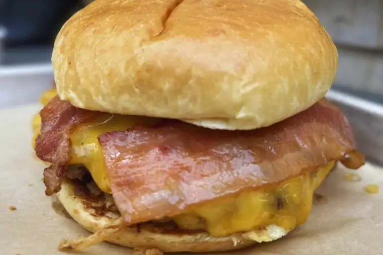 bbq bacon meltburger at the melt in Folsom CA