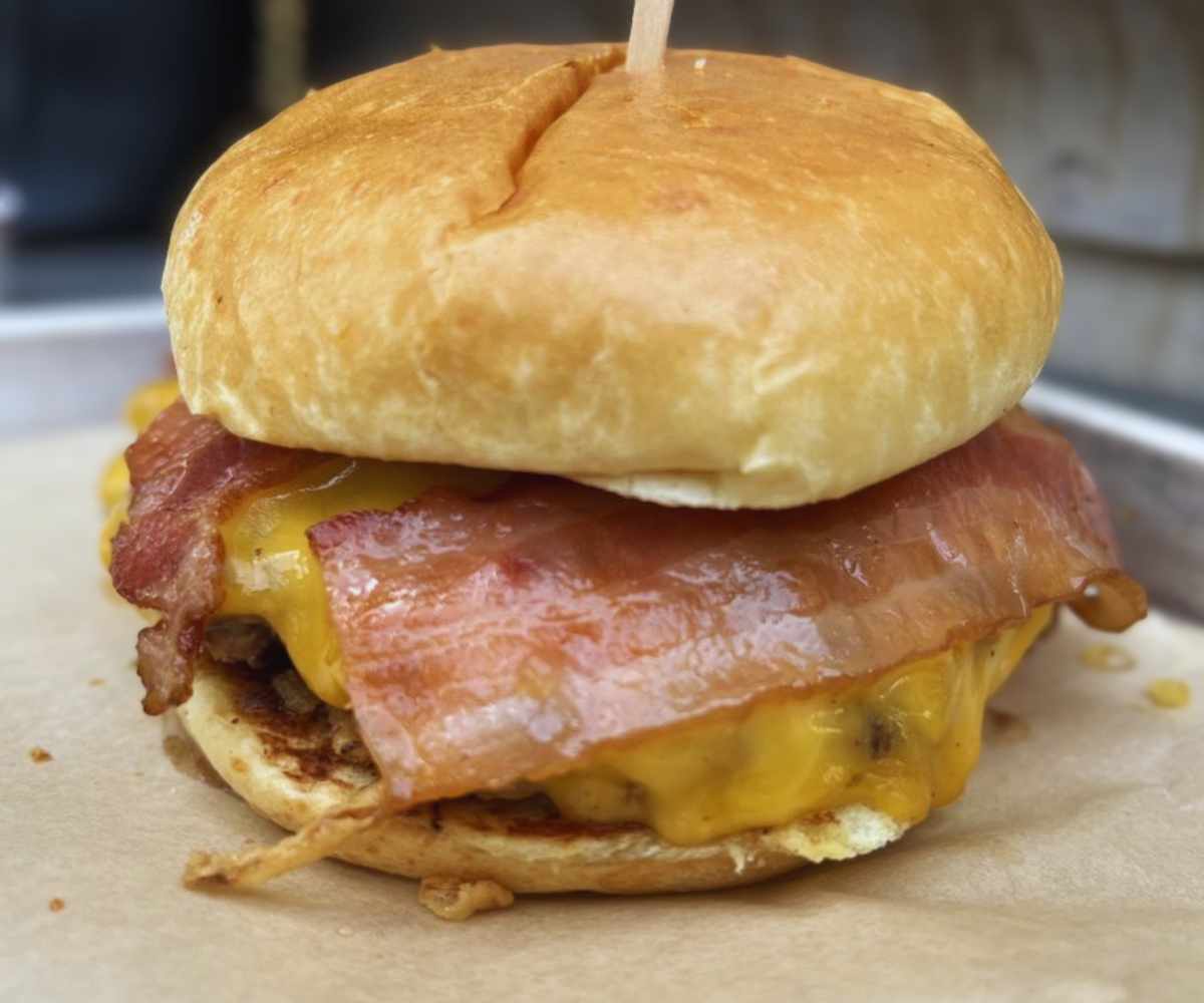 bbq bacon meltburger at the melt in Folsom CA