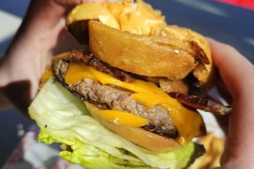 hickory burger at ruby's shake shop in Reno nevada