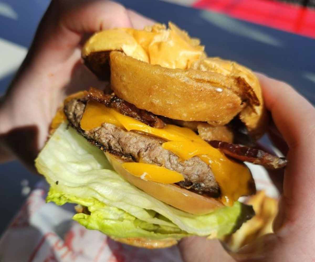 hickory burger at ruby's shake shop in Reno nevada