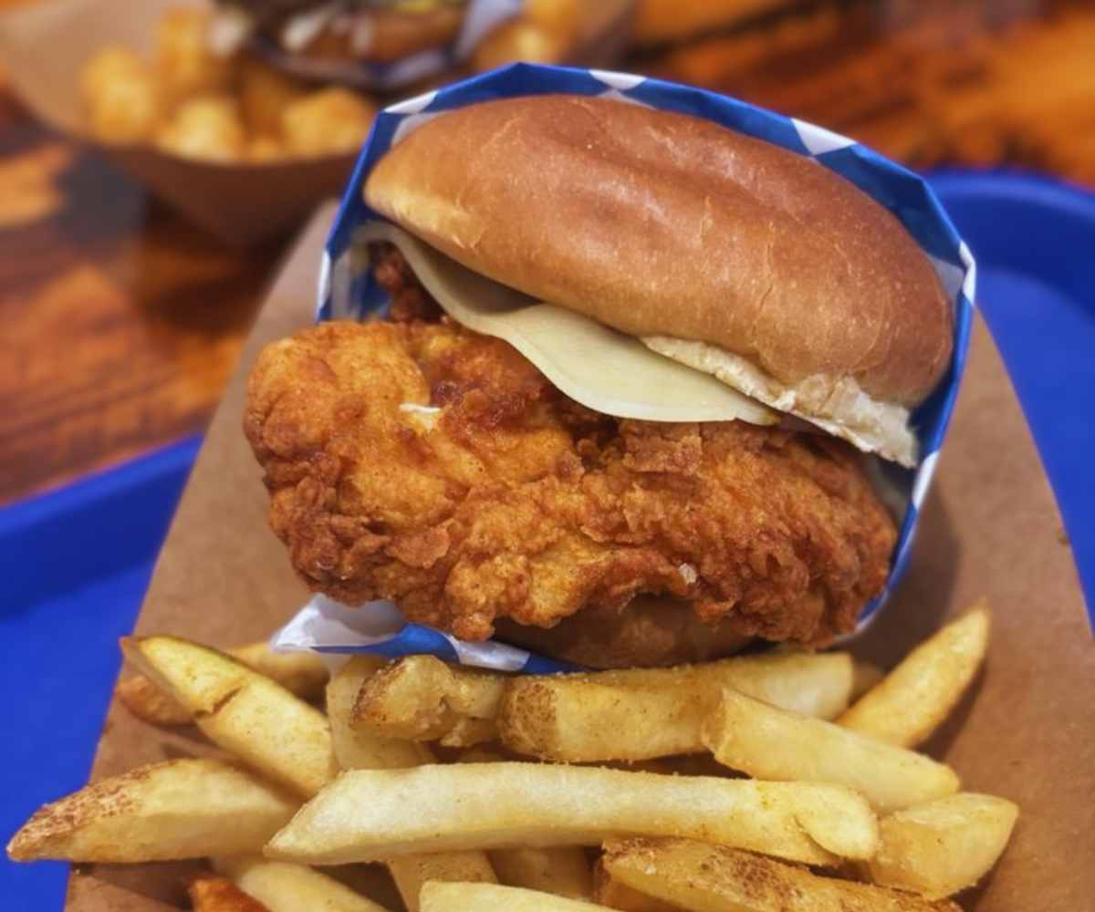 spicy chicken sandwich at farmers Table in Newport news va