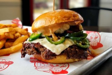 Hurricane burger at Carolina Jax in Jacksonville, FL