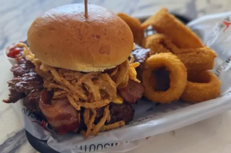 hot south burger at North south Grill in Pembroke pines florida