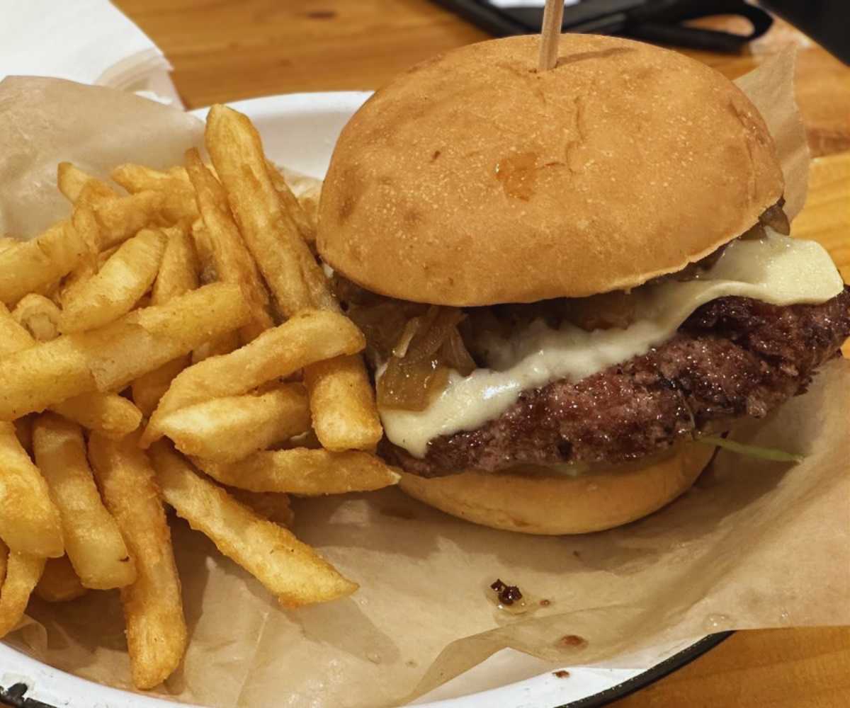 big grass burger at district burger in broken arrow oklahoma