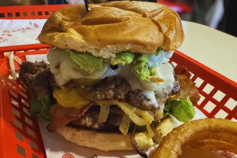 burger at ozzie's grill in santa Rosa california