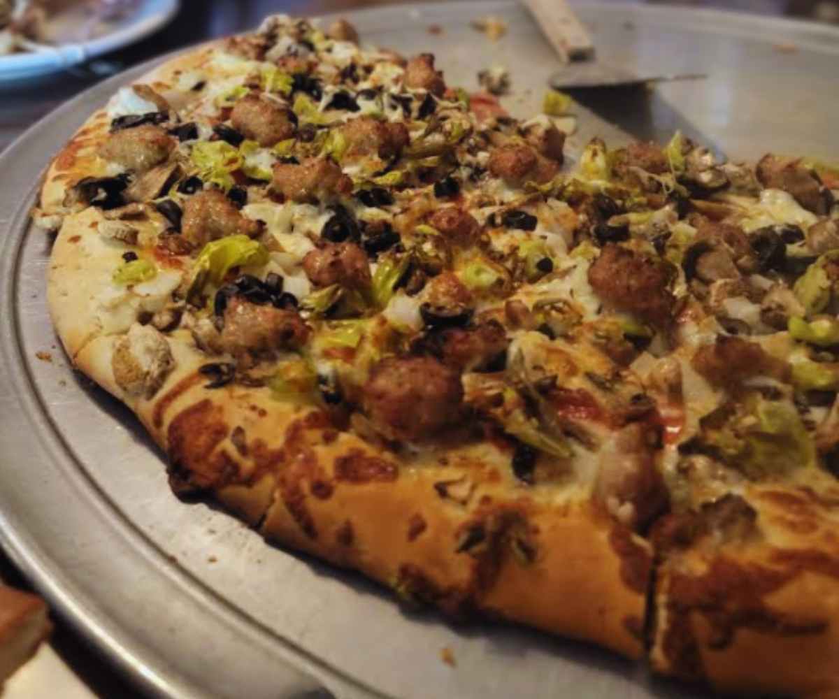 cowboy pizza at Fat Mike's Pizza in