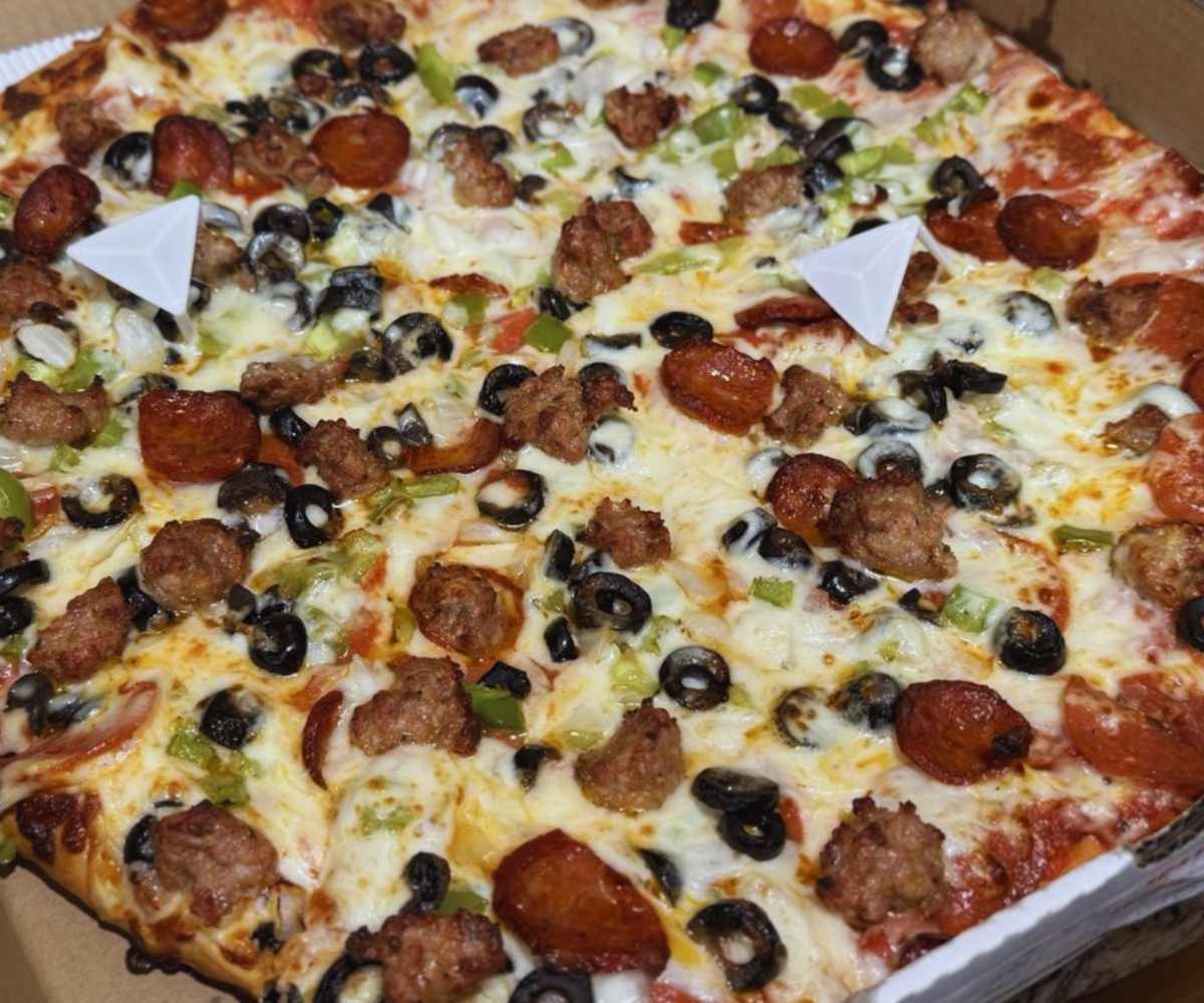 pizza at fat mike's pizza in elk Grove california