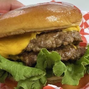 lamb burger at RG Kitchen in Fairfield CA