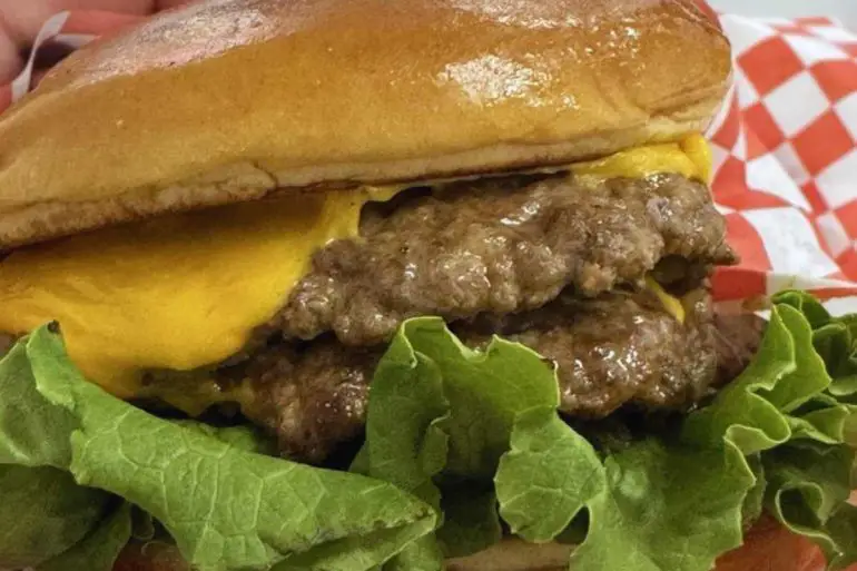 lamb burger at RG Kitchen in Fairfield CA