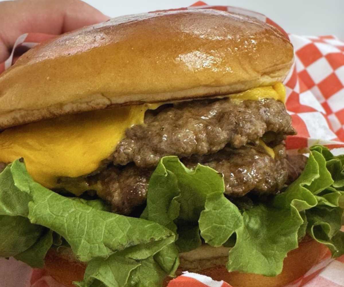 lamb burger at RG Kitchen in Fairfield CA