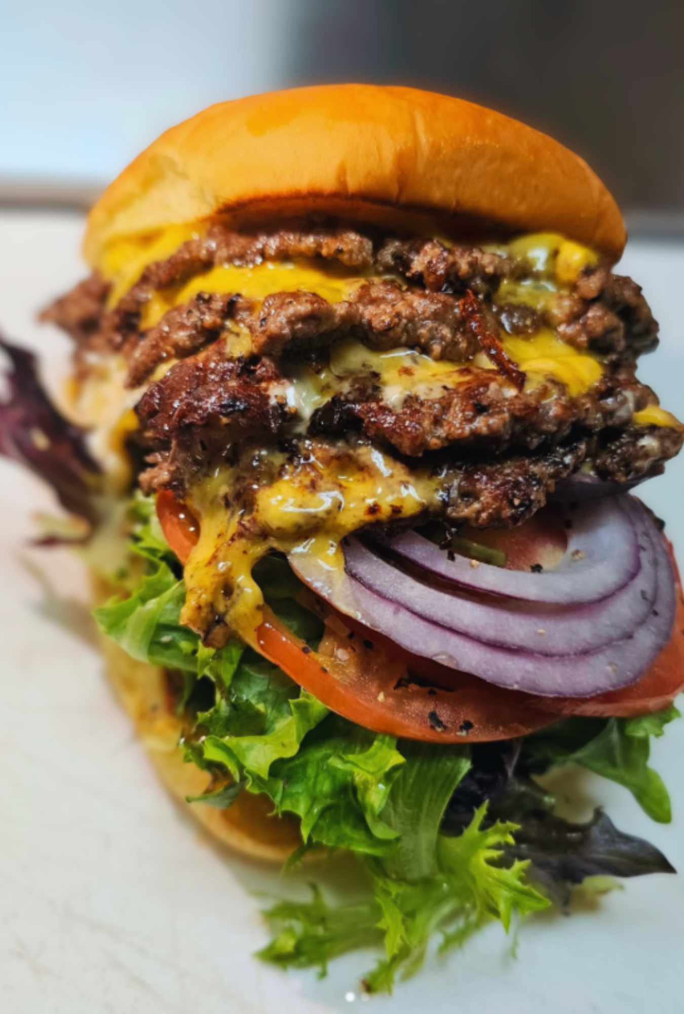 smash burger at burger bros in rocklin california