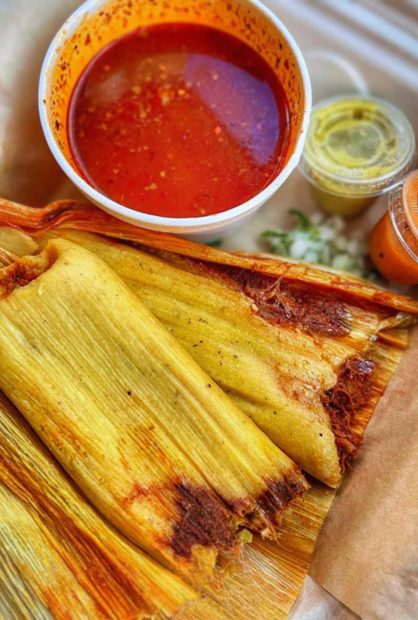 tamales at El tamalucas in Las Vegas NV