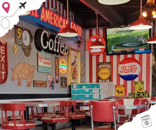 inside p And g burgers in colton CA