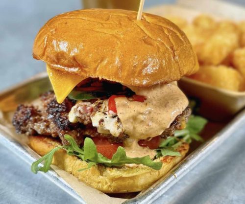 chorizo diablo at burger bench in Escondido ca