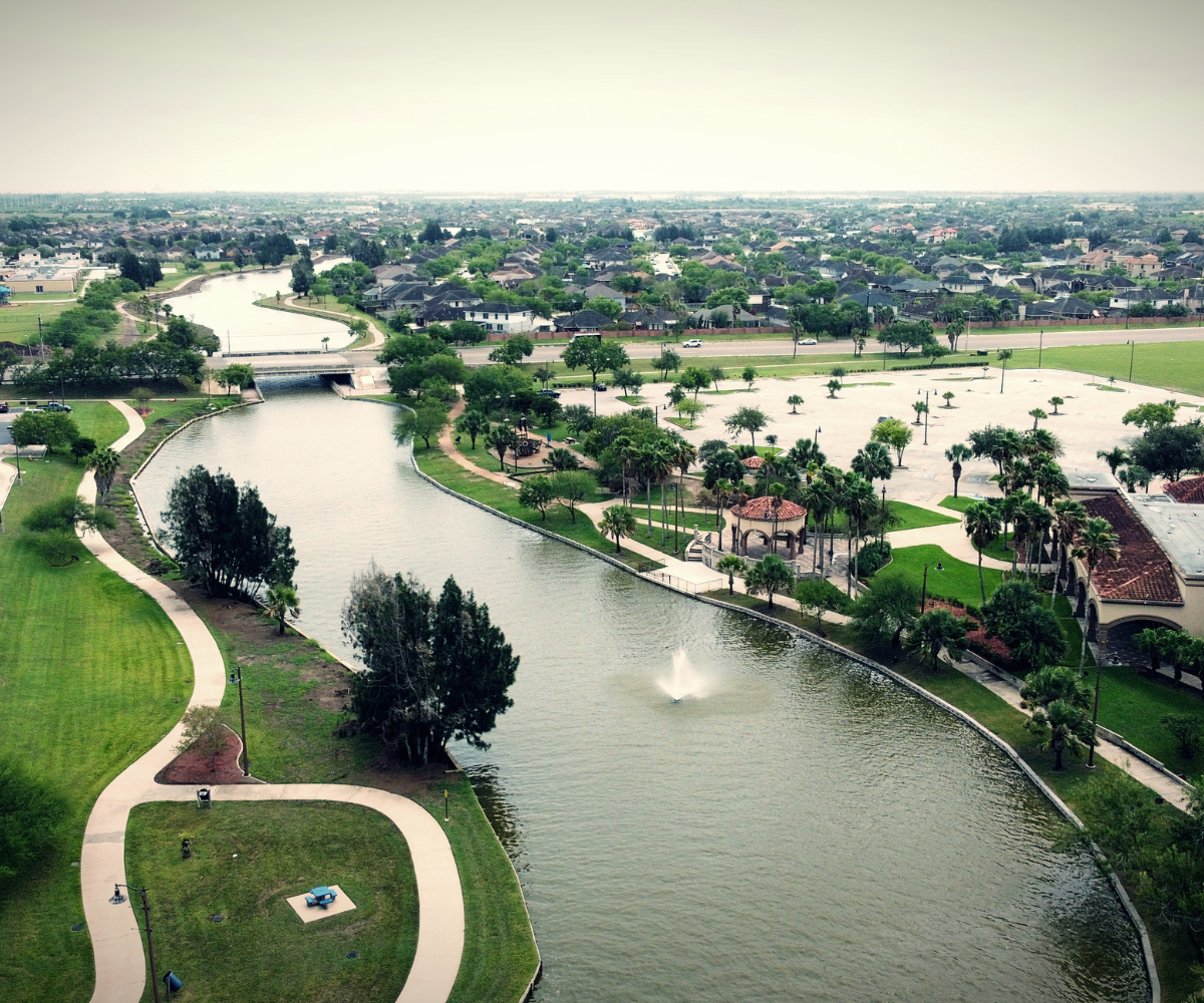 Aerial View of Brownsville Texas
