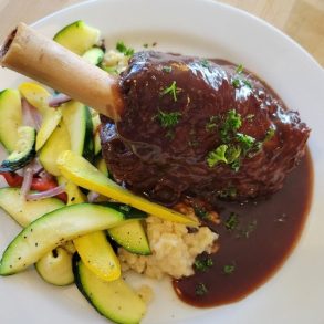 Braised Lamb Shank in Brick 29 in Nampa, ID.