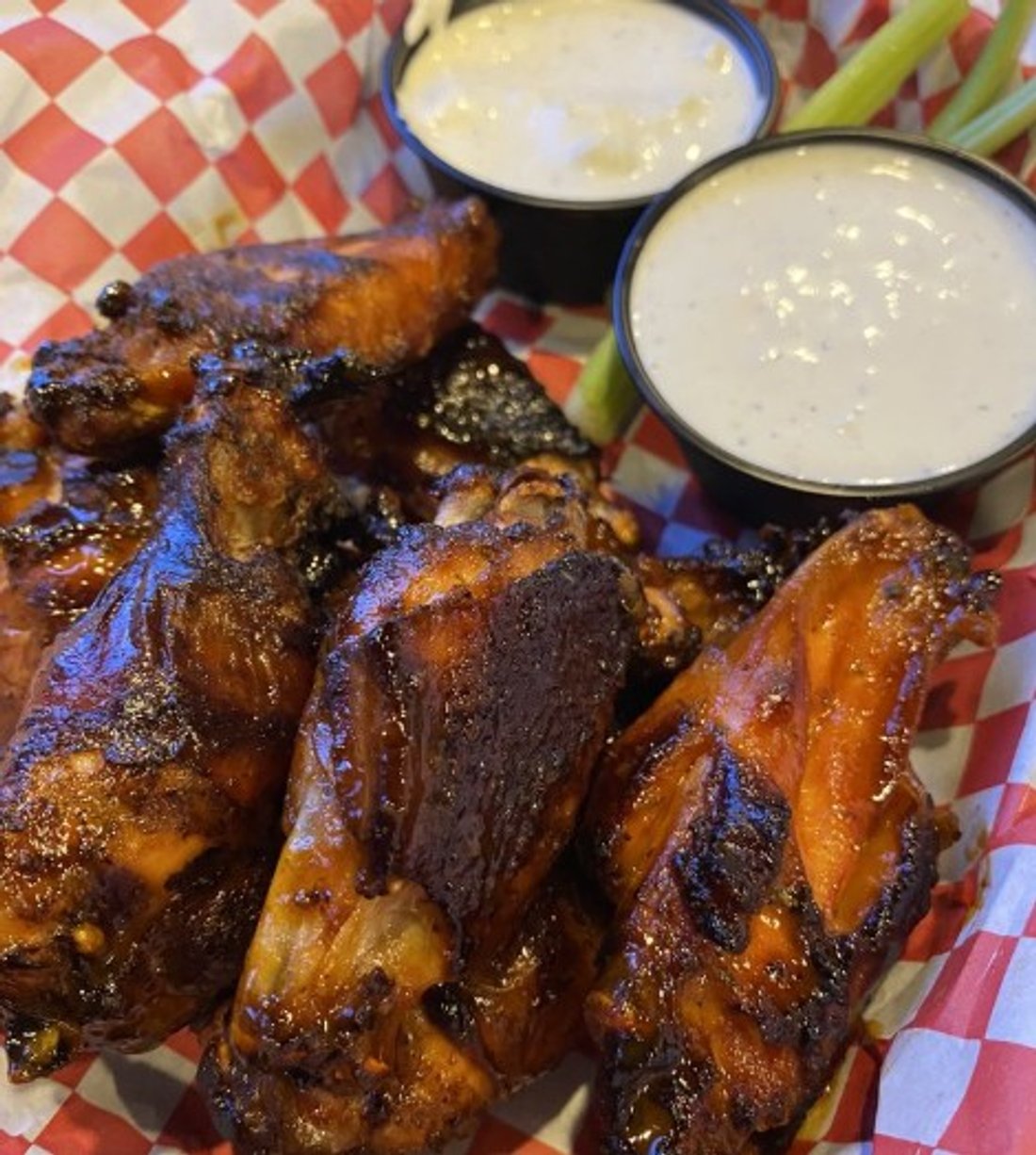 Buffalo Chicken Wings in American Charlie Grill & Tavern in Panama City Beach, FL.