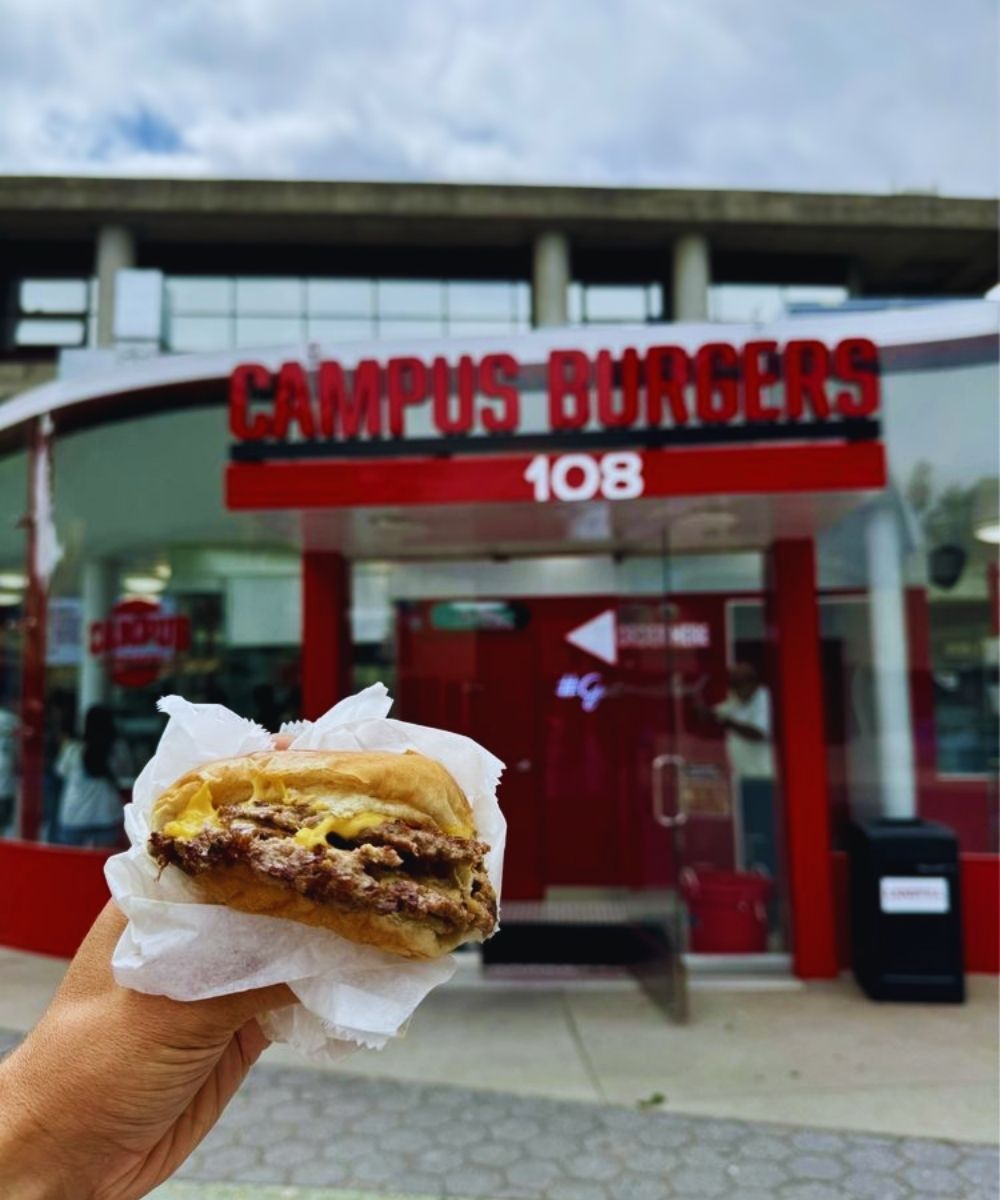 Cheeseburger at Campus Burgers in San Jose, CA