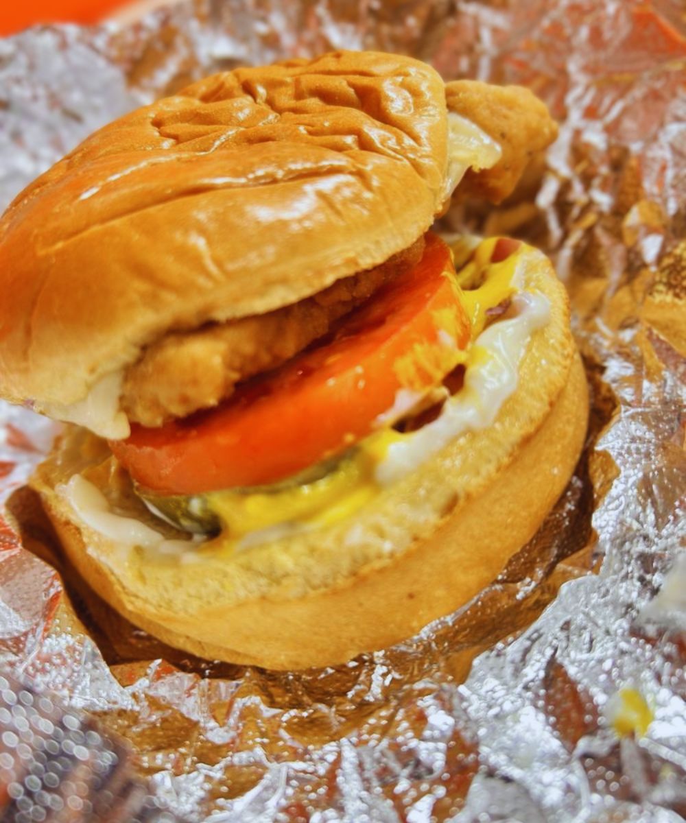 Crispy Chicken Sandwich at Burger Bros in Towson, MD